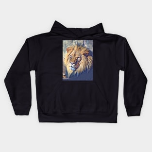 African Lion Kids Hoodie